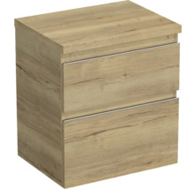 Sängbord med två lådor i trädesign