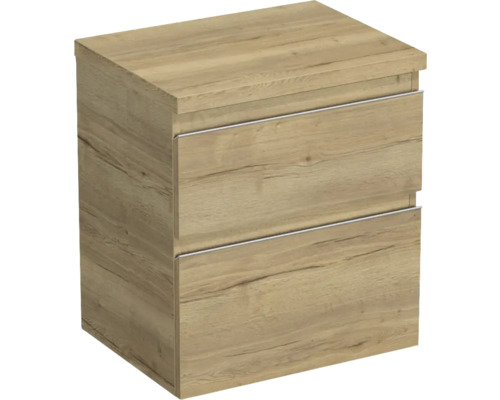 Sängbord med två lådor i trädesign