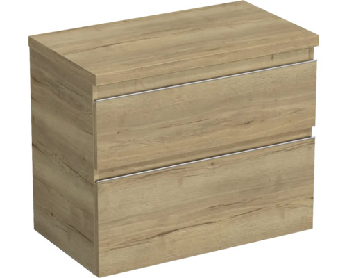 Tvättställsskåp med två lådor i trädesign