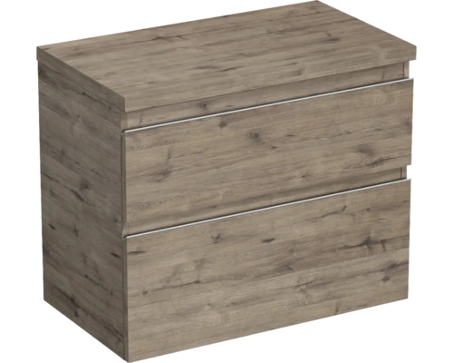 Tvättställsskåp med två lådor i trädesign