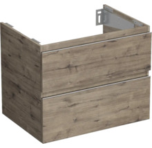 Tvättställsskåp med två lådor i trädesign