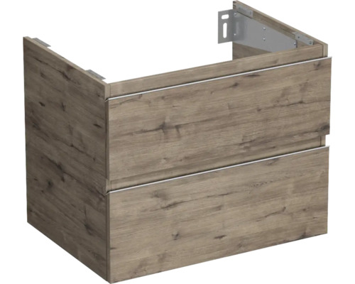 Tvättställsskåp med två lådor i trädesign