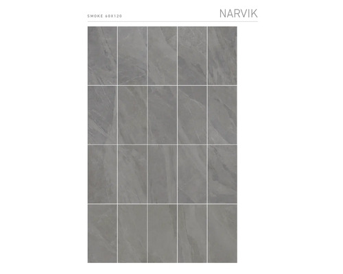 Narvik Smoke kakelplattor, 60x120 cm, för vägg och golv