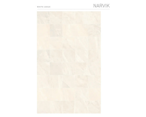 Vit 60x60 Narvik kakelplatta