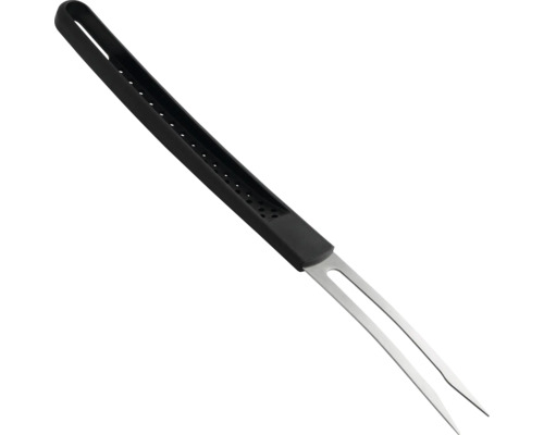 Grillgaffel av metall med plasthandtag