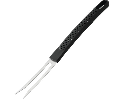 Grillgaffel i rostfritt stål med plasthandtag