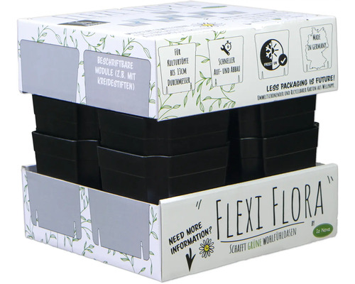 Flexi Flora odlingsbehållare set med skrivbara moduler och frostskydd