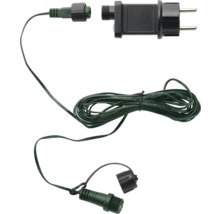 Nätanslutning för utomhusbelysning med kontakt och kabel