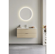 Tvättställsunderskåp HAFA Go 1000 ljus ek matt 2 lådor 100x46 cm