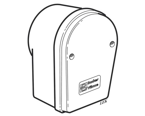 Kopplingsbox NIBE K7 för gängad elpatron R-50 aluminium/plast 6952212