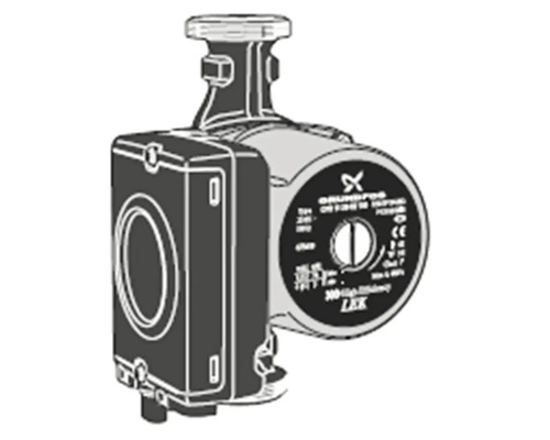 Cirkulationspump NIBE CPD 11-25/65 180 mm R40 utvändig gänga 230 V 6212347