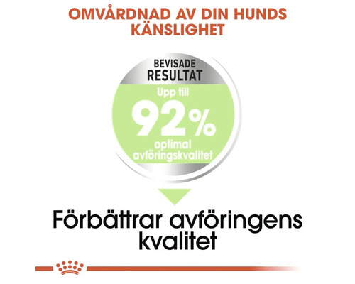 Visade resultat: Upp till 92 procent optimal avföringskvalitet.