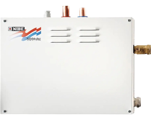 Varmvattenautomat NIBE Tappen inkl laddpump flödesvakt värmeväxlare i rostfritt stål samt smutsfilter 22 mm 4 bar 6525490