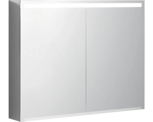 Spegelskåp med belysning och två dörrar för badrummet