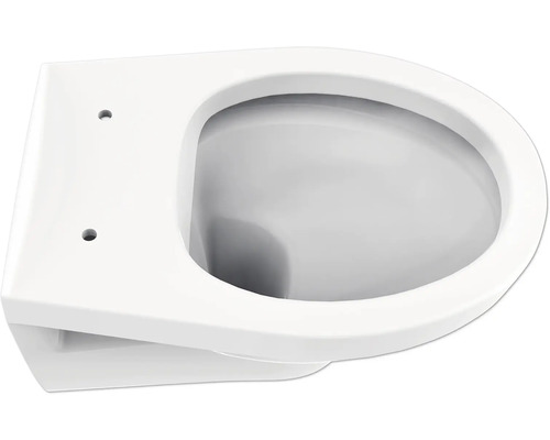 Vägghängd toalett av keramik