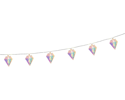 Dekorativ ljusslinga med diamantformade element