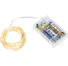 Batteridriven LED-ljusslinga med timerfunktion