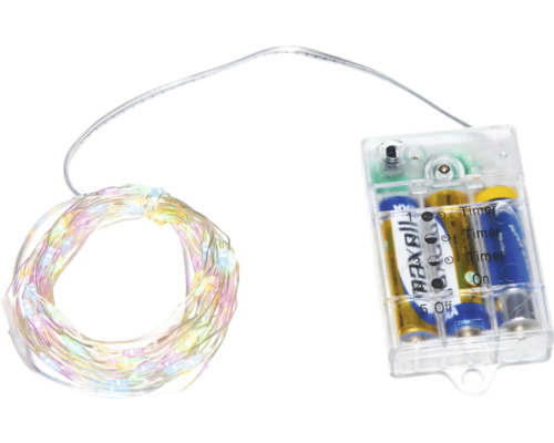 Batteridriven ljusslinga med timerfunktion för inomhusbruk