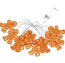 Ljusslinga med pepparkaksgubbar