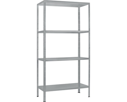 Förvaringshylla SCHULTE REGALWELT metall/grå 200x100x50cm 4 hyllplan max. 280kg Metallhylla med fyra hyllor