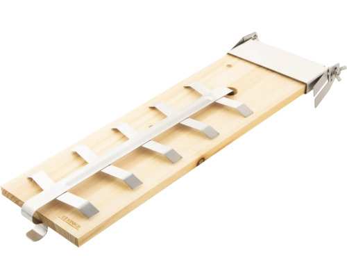 Jenniker träbräda med metallfäste