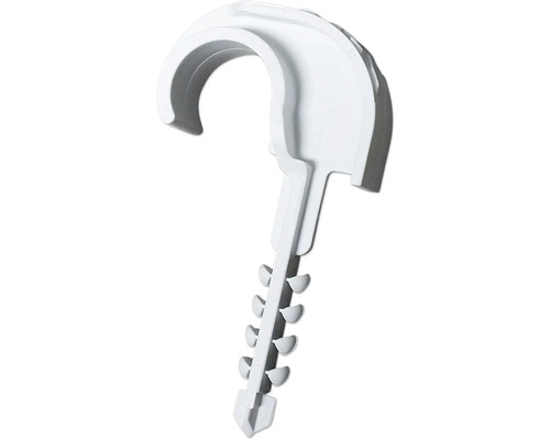 Rörklämma av plast med spikflik