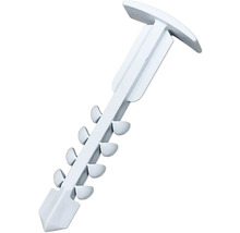 Vit gräskant med T-huvud för fastsättning