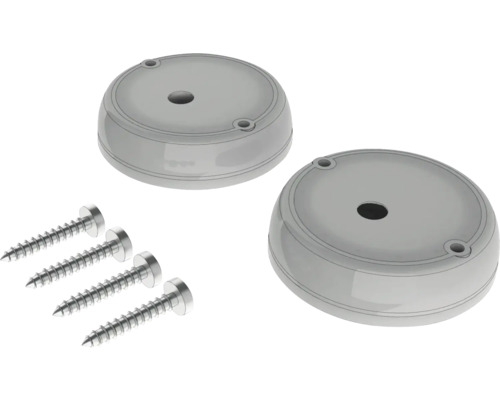 Två höljeslock med skruvar