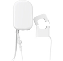 Vit termostat med kabel och fäste