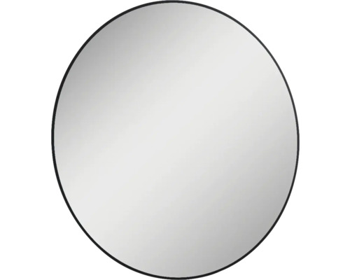 Spegel med belysning JUNGBORN Round svart ram rund 100 cm LED IP44 neutralvit Rund spegel med ram