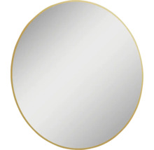 Spegel med belysning JUNGBORN Round guld ram rund 100 cm LED IP44 neutralvit