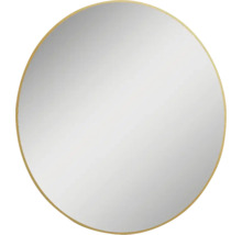 Spegel med belysning JUNGBORN Round guld ram rund 80 cm LED IP44 neutralvit