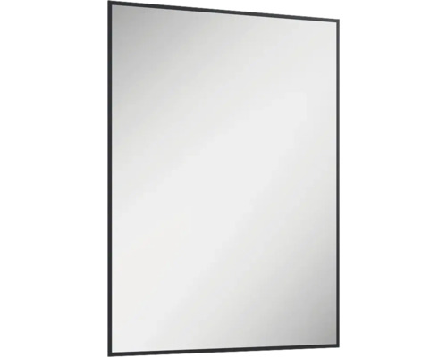 Spegel med belysning JUNGBORN Square svart ram 60x80 cm LED IP44 neutralvit