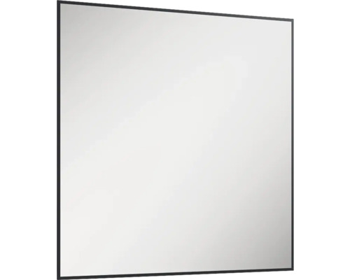 Spegel med belysning JUNGBORN Square svart ram 80x80 cm kantig LED IP44 neutralvit