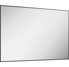 Spegel med belysning JUNGBORN Square svart ram 120x80 cm LED IP44 neutralvit