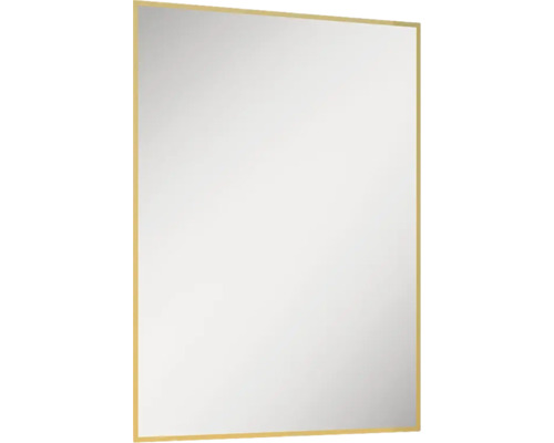 Spegel med belysning JUNGBORN Square guld ram 60x80 cm LED IP44 neutralvit