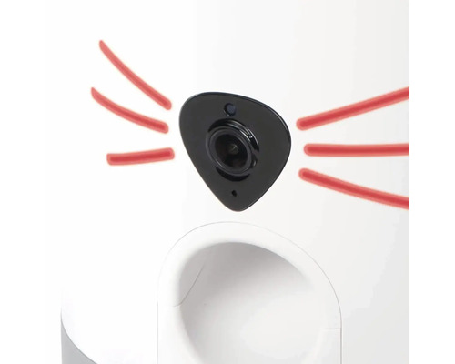 Automatisk foderautomat för husdjur med kamera