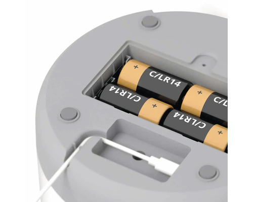 Batterifack med fyra C LR14-batterier