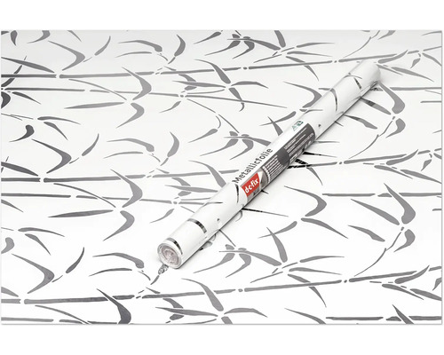 Rulle metallic folie med bambumönster