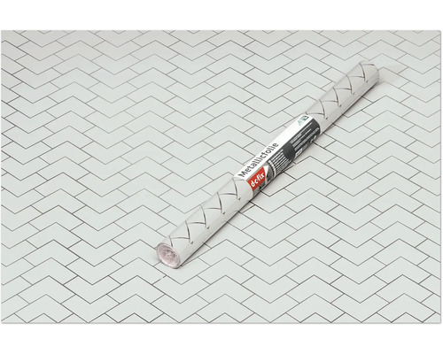 Rulle metallfolie med fiskbensmönster