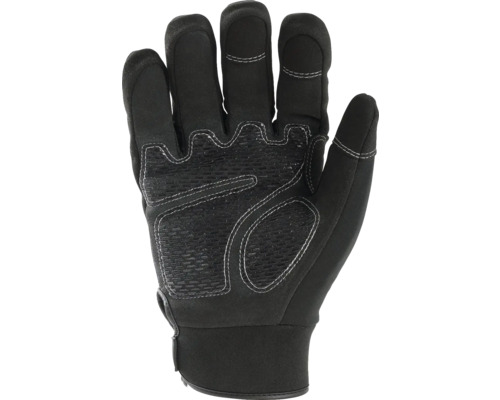 Svart arbetshandske med förstärkt handflata