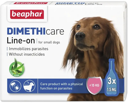 Fästingmedel BEAPHAR Flea & Tick Line On Small Dog Beaphar DIMETHIcare Line-on för små hundar för skydd mot parasiter