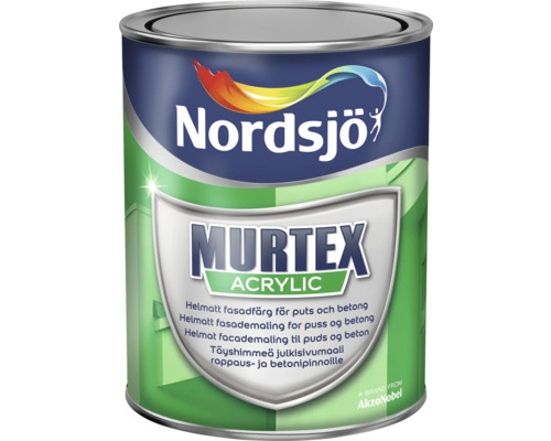 Fasadfärg NORDSJÖ Murtex Acrylic Base Black 0,93L