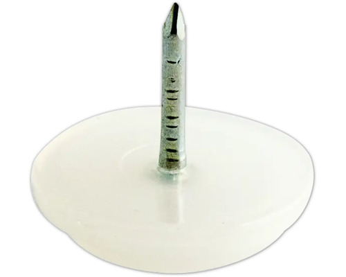 Möbeltassar HABO 108 Ø26mm transparent 8-pack Möbelglidare med spik för fastsättning