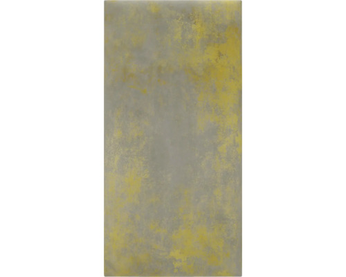 Grå och gul väggplatta med ojämn struktur