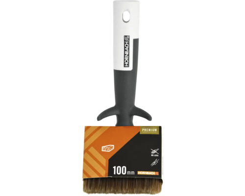 Pensel med en bredd på 100 mm och Hornbach-logotyp