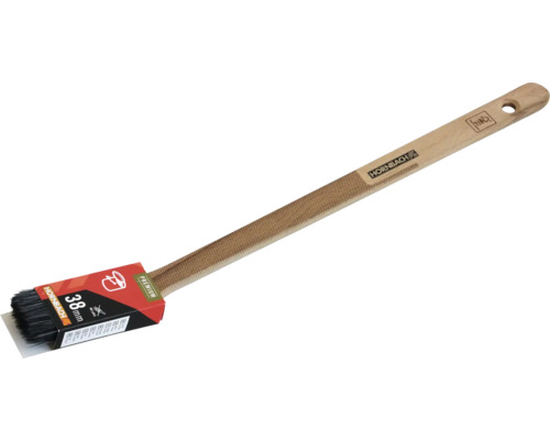 Radiatorpensel med trähandtag och 38 millimeter borsttjocklek