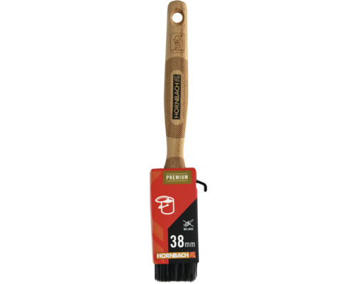 Hornbach Premium elementpensel med trähandtag och 38 millimeters bredd