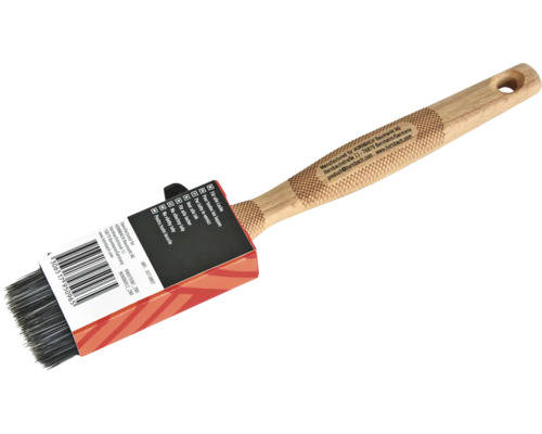Platt pensel med trähandtag