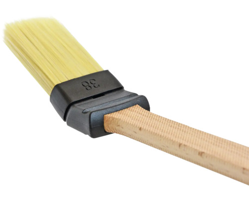 Hörnborste med trähandtag och borst